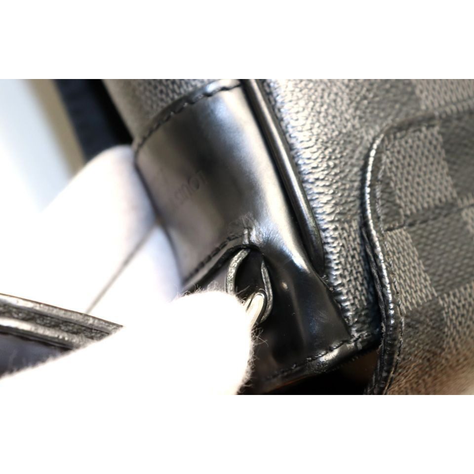 Louis Vuitton Damier Graphite District PM Leather Shoulder Bag — view 9