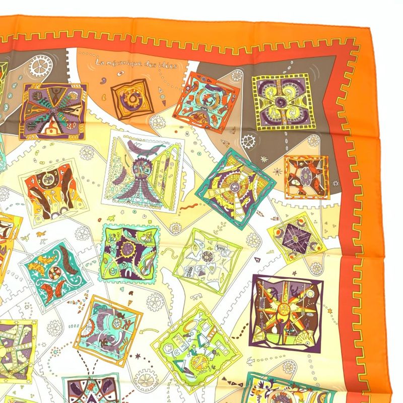 Hermes Scarf Carre 90 La Mecanique Des Idees Idea Structure