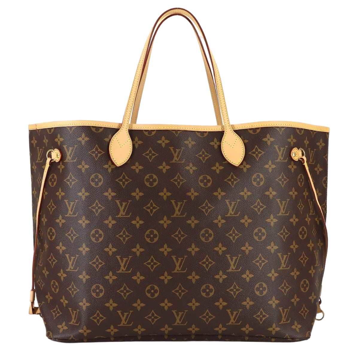 Louis Vuitton Monogram Neverfull GM Tote Brown Gold