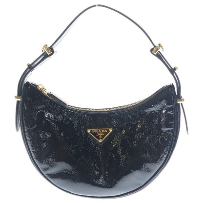 Prada Ake Shoulder Bag Black Gold