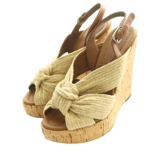 Dolce & Gabbana Jute Ring Back Sandals Beige SS