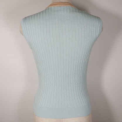 Chanel Ensemble Piping 97P P07389v00348 Cotton Light Blue/orange Women's