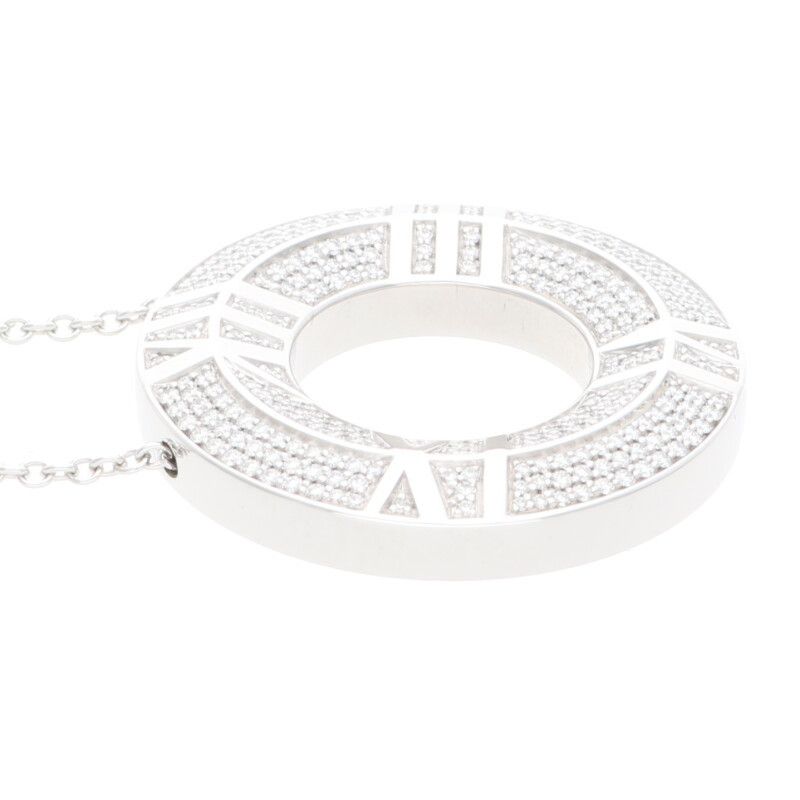 Tiffany & Co Atlas X Closed Circle Pendant Necklace Men's