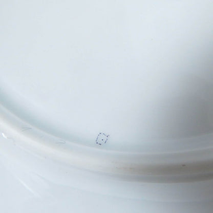 Hermes Pottery Cup And Saucer English Setter Dog Pattern Set Of 2 Green White