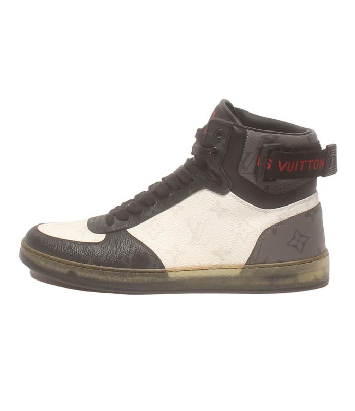 Louis Vuitton High Cut Sneakers Rivoli Line Ms0231 Men's Size 6 1/2 Louis