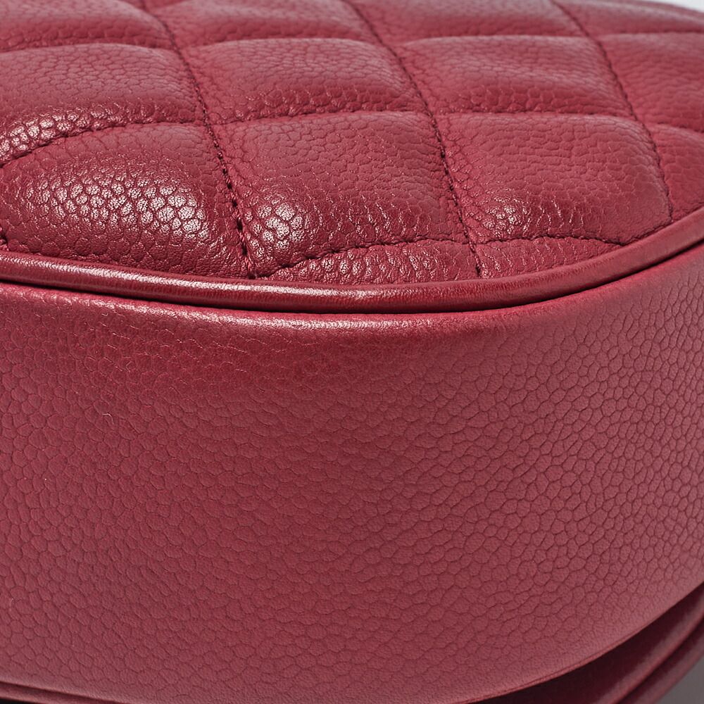 Chanel Shoulder Bag Tote Bag Matelasse Full Flap Chain Shoulder Caviar Skin Red
