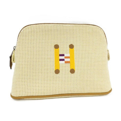 Hermes Bolide Pouch 20 Mini Pochette Crazy H Limited Edition Canvas Natural