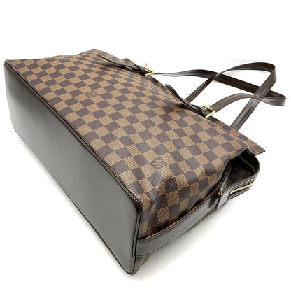 Louis Vuitton N51119 Chelsea Shoulder Bag Tote Bag Damier Canvas Ebène Women