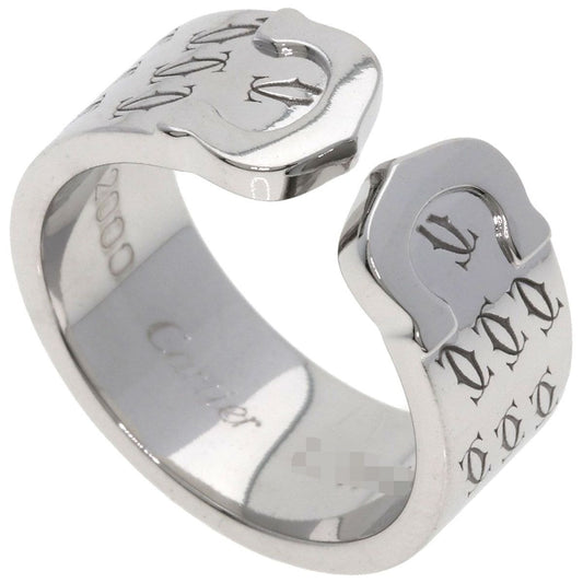 Cartier 2C Christmas Limited 52 Ring 18K White Gold