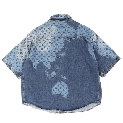 Louis Vuitton Cotton Monogram Gradient Short Sleeve Denim Shirt — view 2