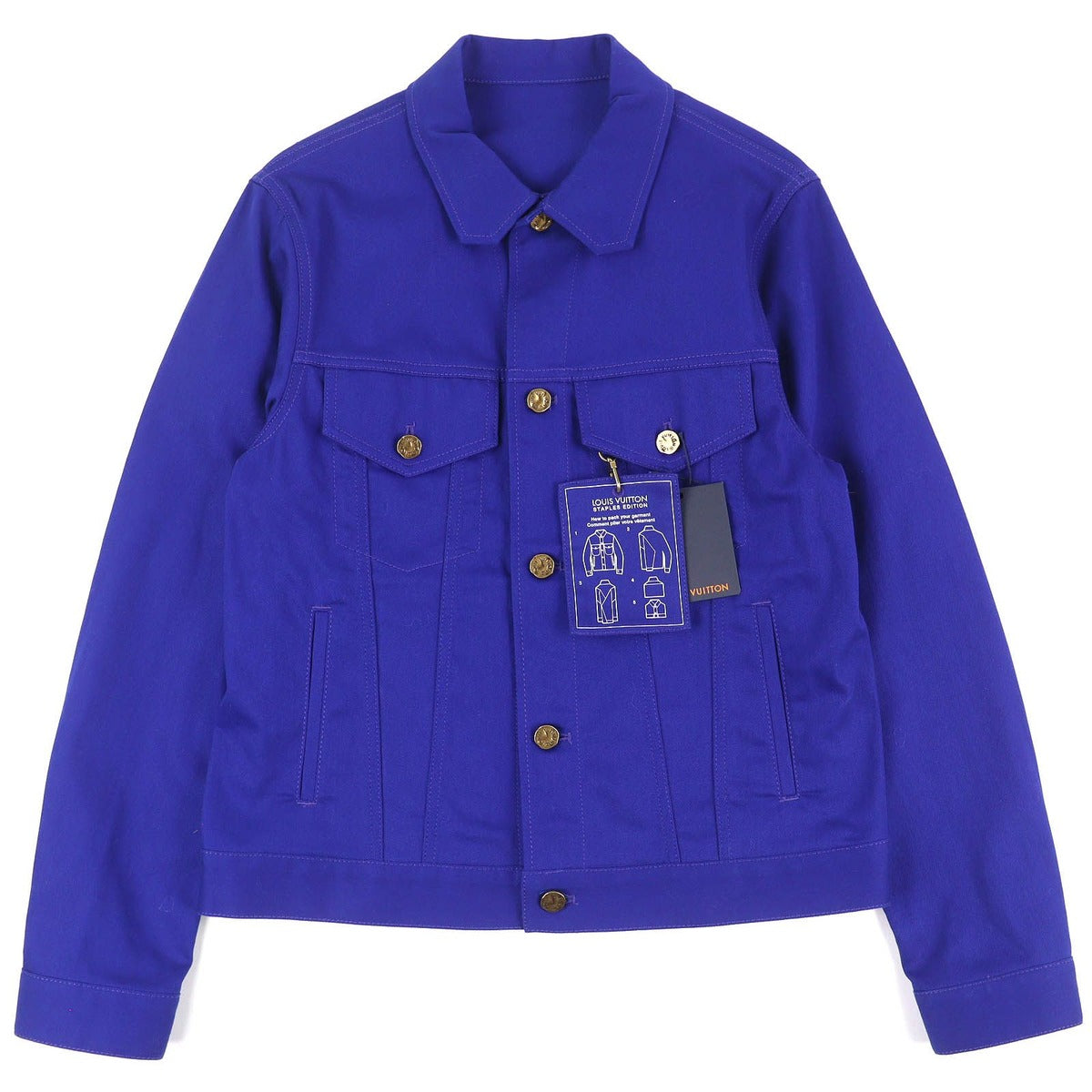 Louis Vuitton Cotton Monogram Gradient Short Sleeve Denim Shirt — view 3