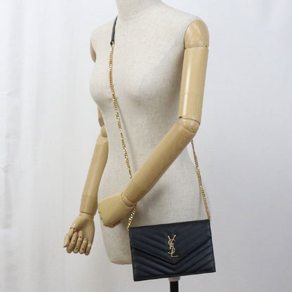 Saint Laurent Envelope Cassandra 393953 Chain Wallet Calf Ladies