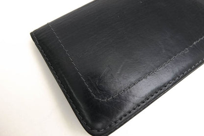 Louis Vuitton Long Wallet Men Leather Genuine Black M97020 Utah Porto Valur
