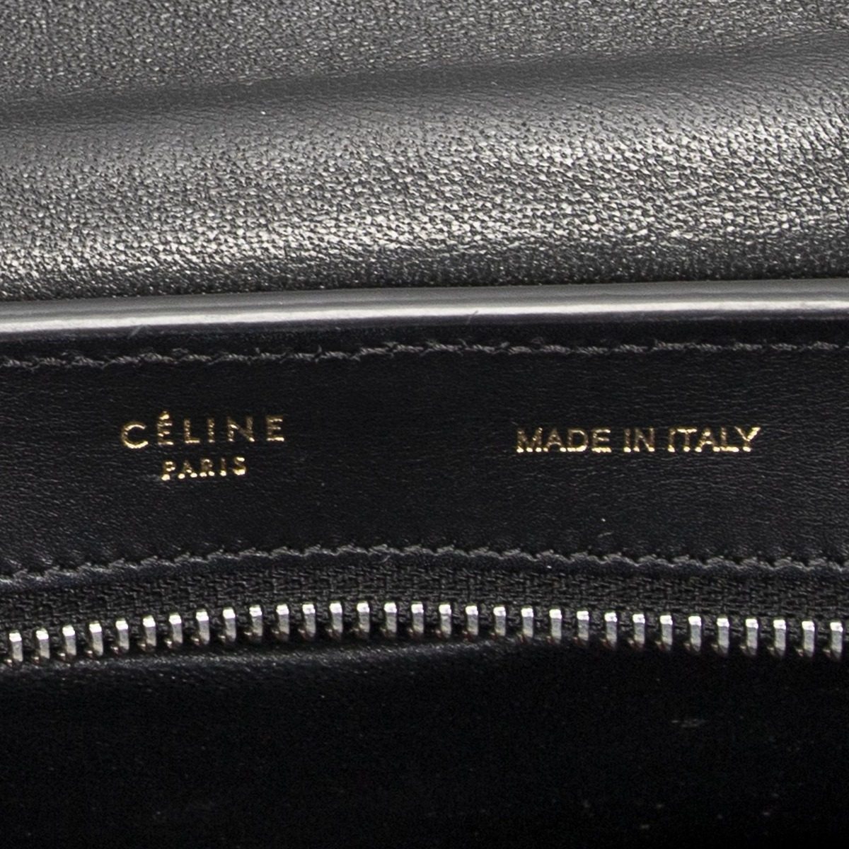 Celine Small Tricolor Trapeze Black Red Calfskin Leather Messenger Bag — view 10