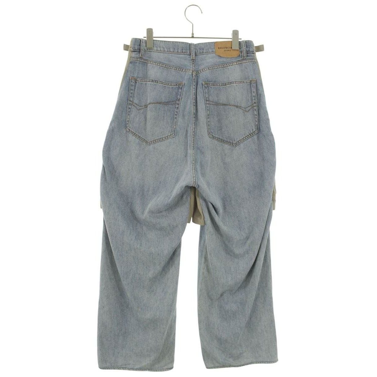Balenciaga Hybrid Car Golds Fit Trousers Denim Pants 28 — view 2