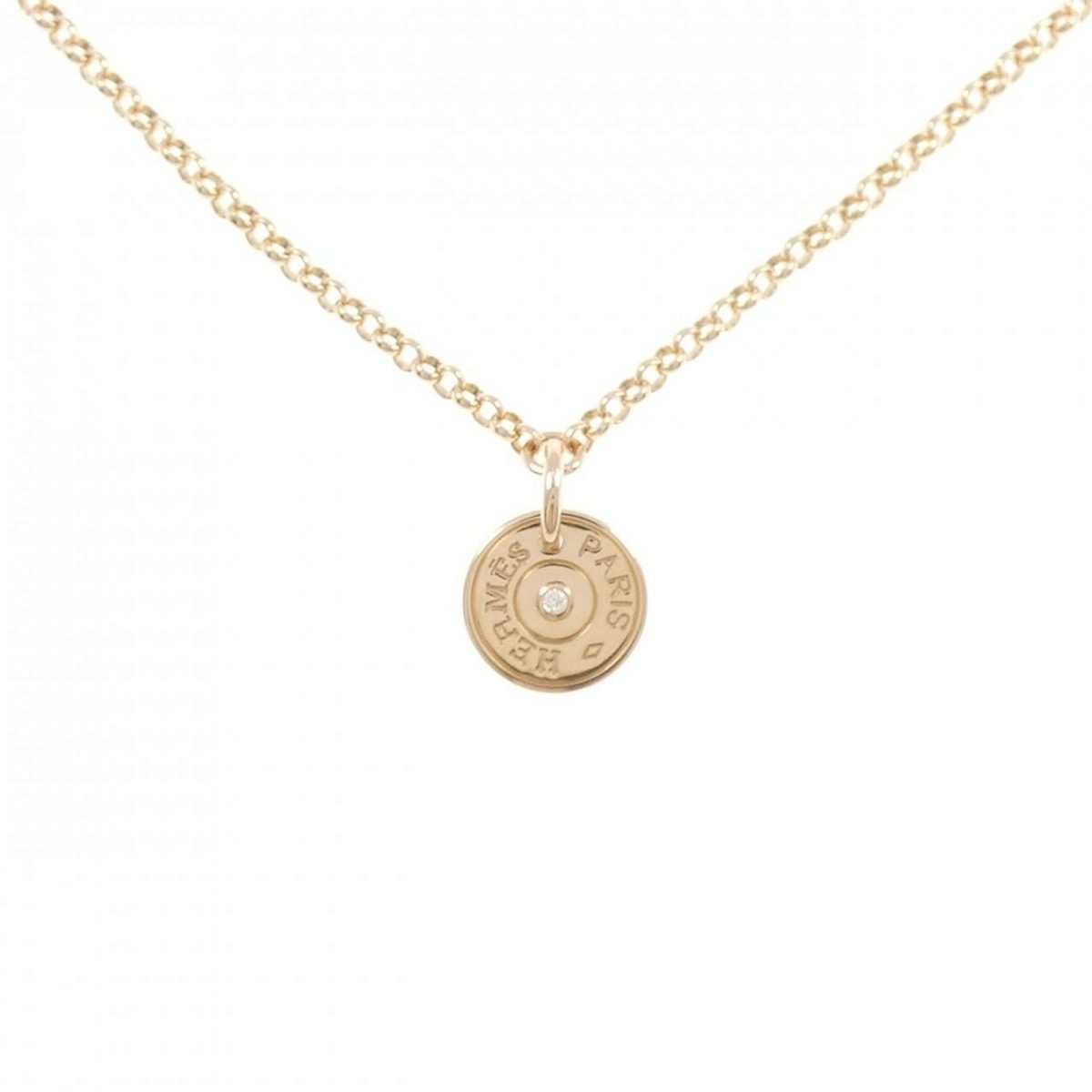 Hermes Exlibris Necklace Pink
