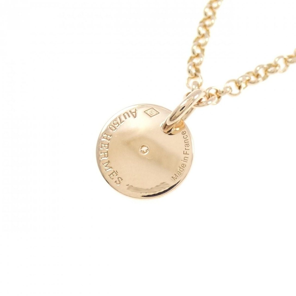 Hermes Exlibris Necklace Pink — view 4