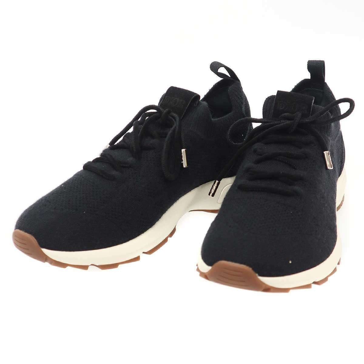 Dior Cannage Cashmere Wool Lounge Sneakers Black 41