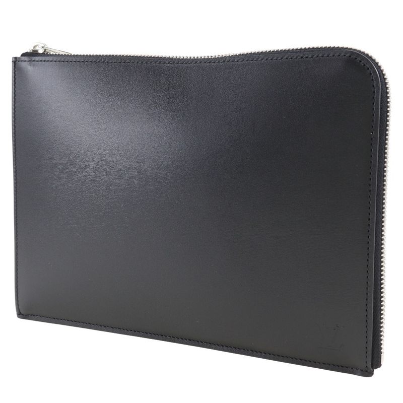 Louis Vuitton Pochette Jules PM Nomade R99303 Calf Noir Black Unisex Clutch Bag