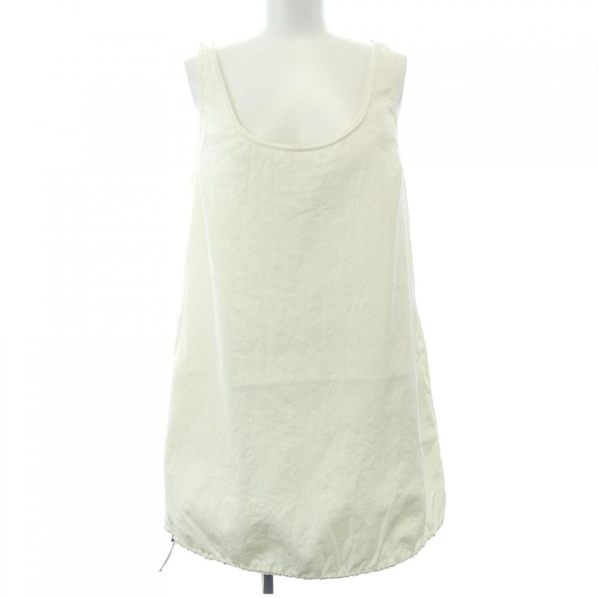 Prada Triangle Logo Dress Beige Color Transparency