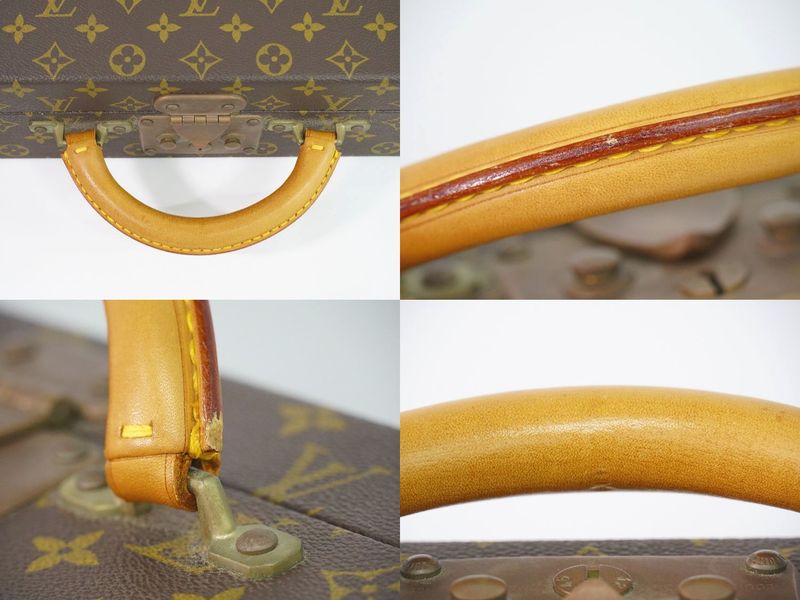 Louis Vuitton LV President Clasor Monogram Attache Case Handbag Brown M53012