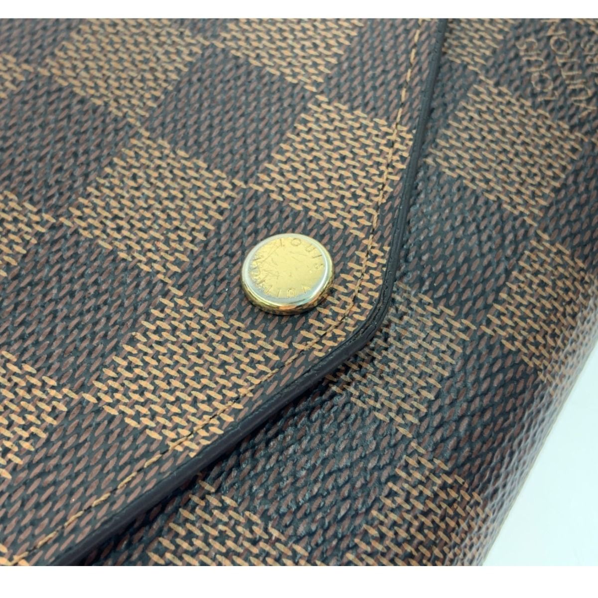 Louis Vuitton Damier Portefeuille Sarah Bifold Wallet N60114 Brown Delivery
