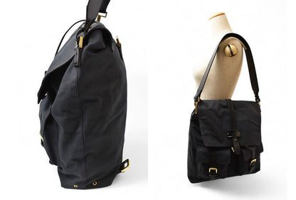 Gucci Shoulder Bag Vintage Gucci 2WAY One Shoulder Body Bag Black 92473