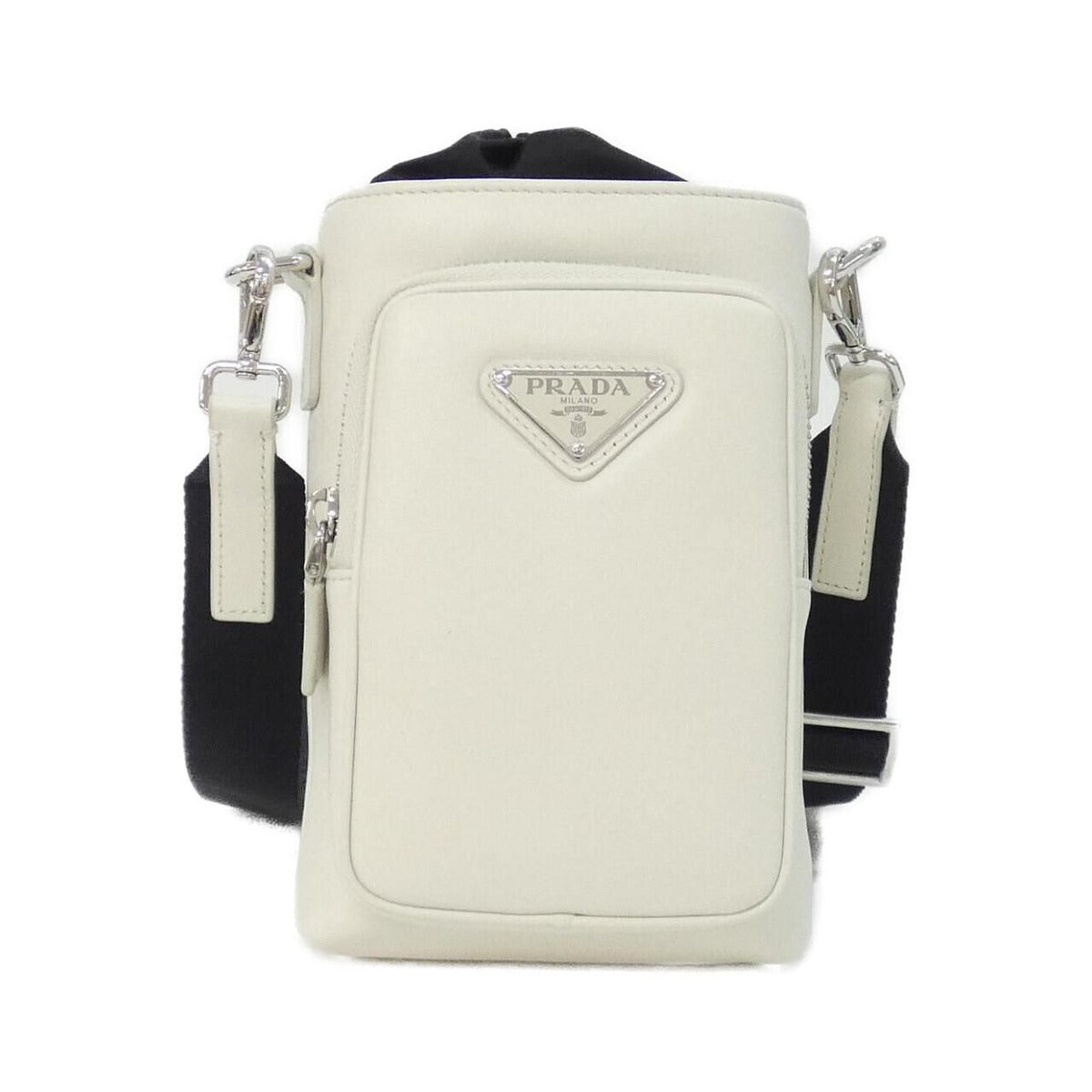 Prada Phone Case Silver Bianco