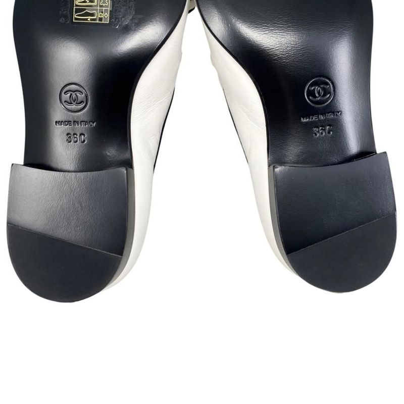 Chanel Loafers Fringe Moccasins G45405 B15187 Nt864 36 Size Calfskin Coco Mark