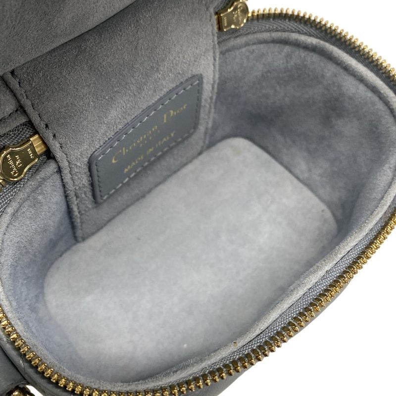 Dior/christian Dior Vanity Bag Lady Dior Micro Vanity S0935onmj Blue-grey