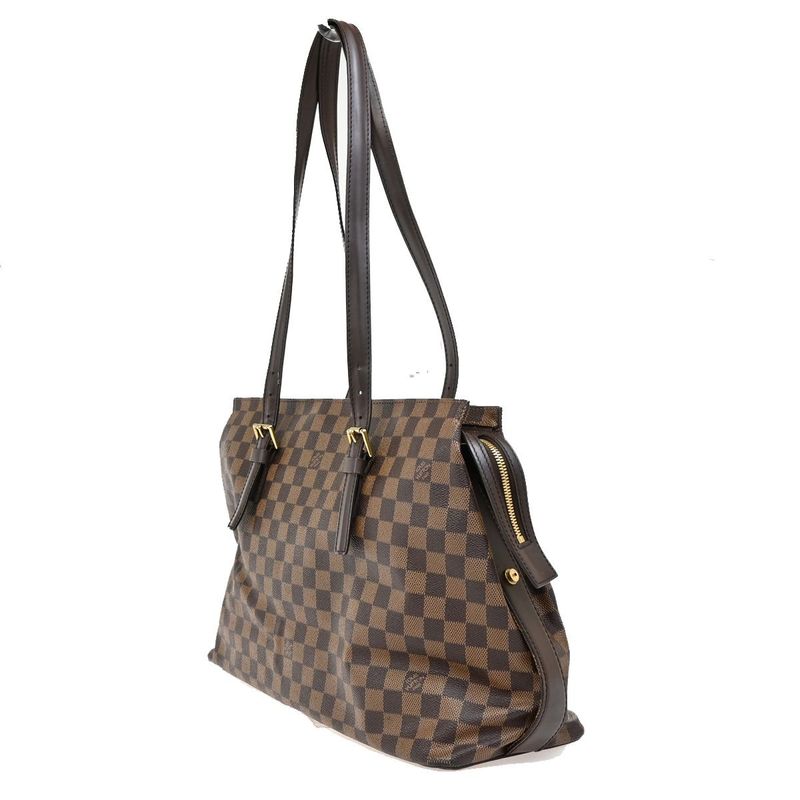Louis Vuitton Chelsea Shoulder Tote Bag Damier Ebène N51119 74ka718