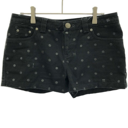 Louis Vuitton Logo Embroidered Dotted Short Denim Pants Rw091 W Wopa06 Cp4 Black