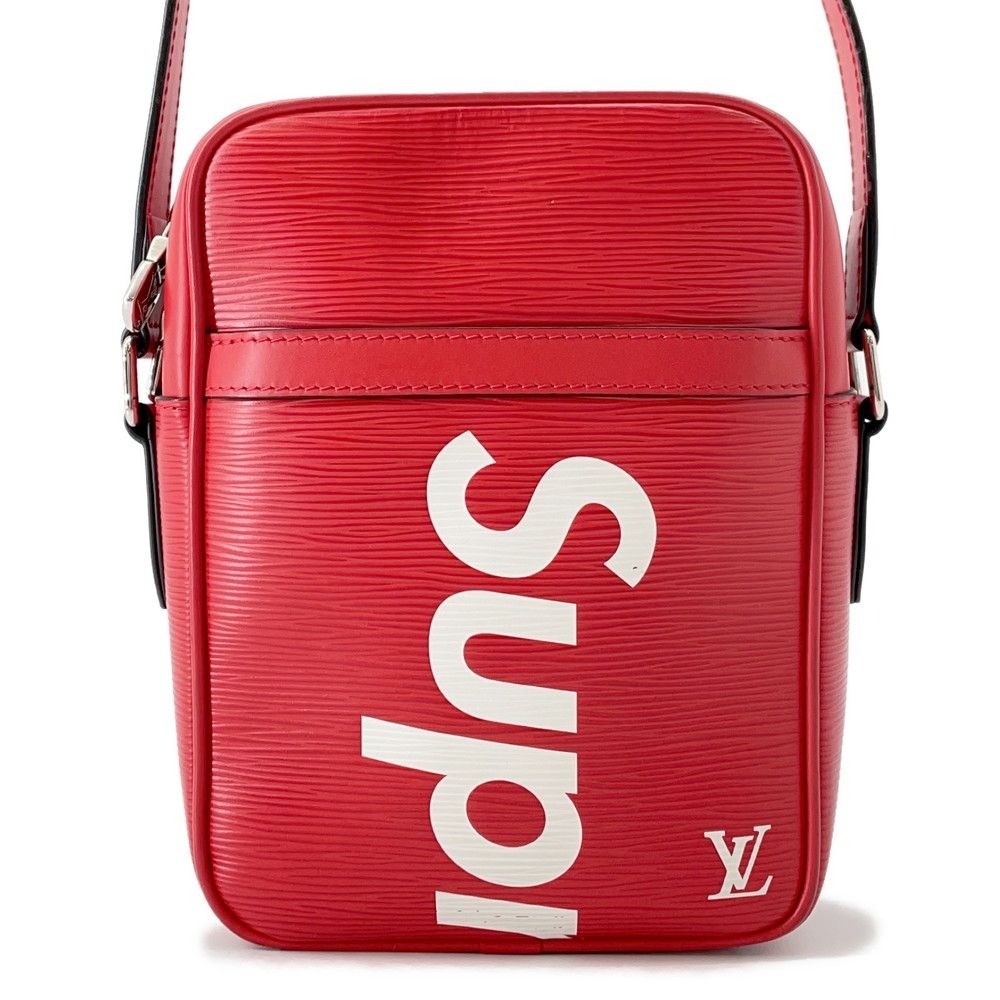 Louis Vuitton Shoulder Bag Epi Danube PM Supreme Red Noir Black