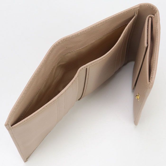 Prada 1m0176 Tri-fold Wallet Saffiano Leather Women