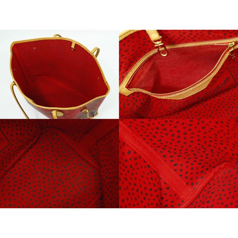 Louis Vuitton Neverfull MM Monogram Wave Yayoi Kusama Tote Bag — view 8