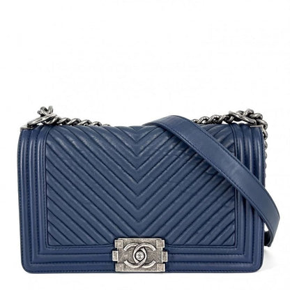 Chanel Shoulder Bag Boy Chain Chevron Crossbody