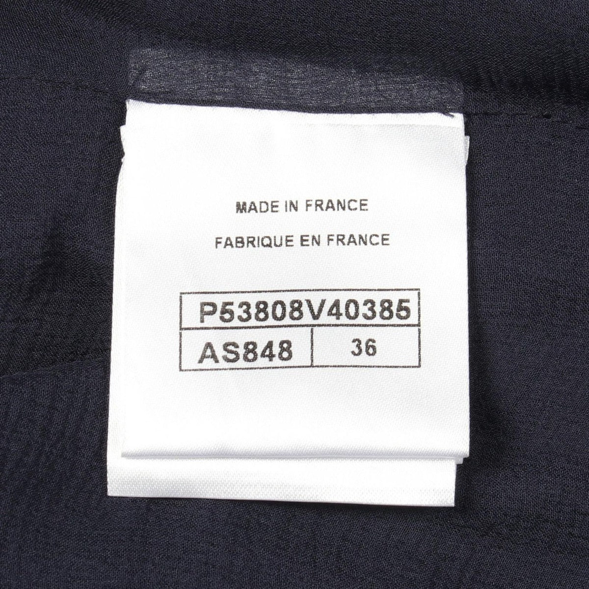 Chanel Dress Floral Pattern All Lace Sleeveless Navy Rayon Cotton — view 5