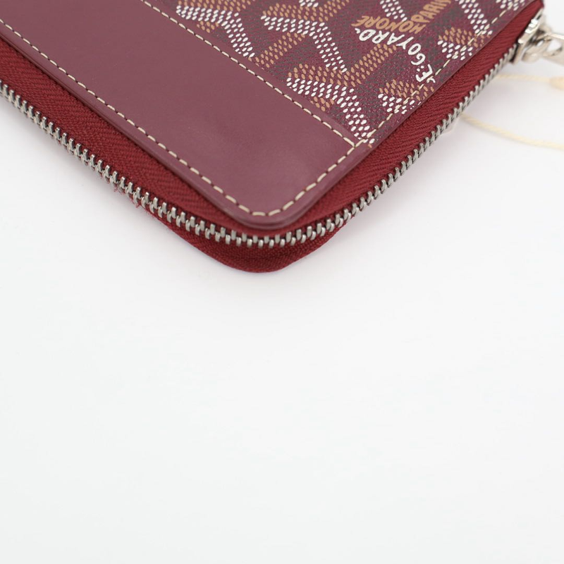 Goyard Matignon APM ZIP GM Men'swomen's Leather Coated Canvas Long Wallet