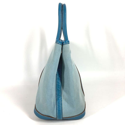 Hermes Tote Garden Party TPM Garden Party TPM Toile Officier/leather Blue