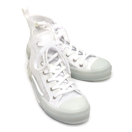 Dior B23 High Cut Sneakers Clear Transparent Size 42
