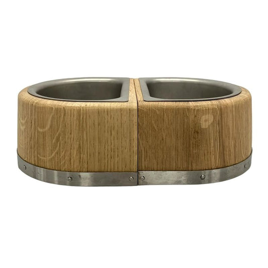 Hermes Small Accessories Dog Bowl PM Light Brown×silver Chaine D'ancre