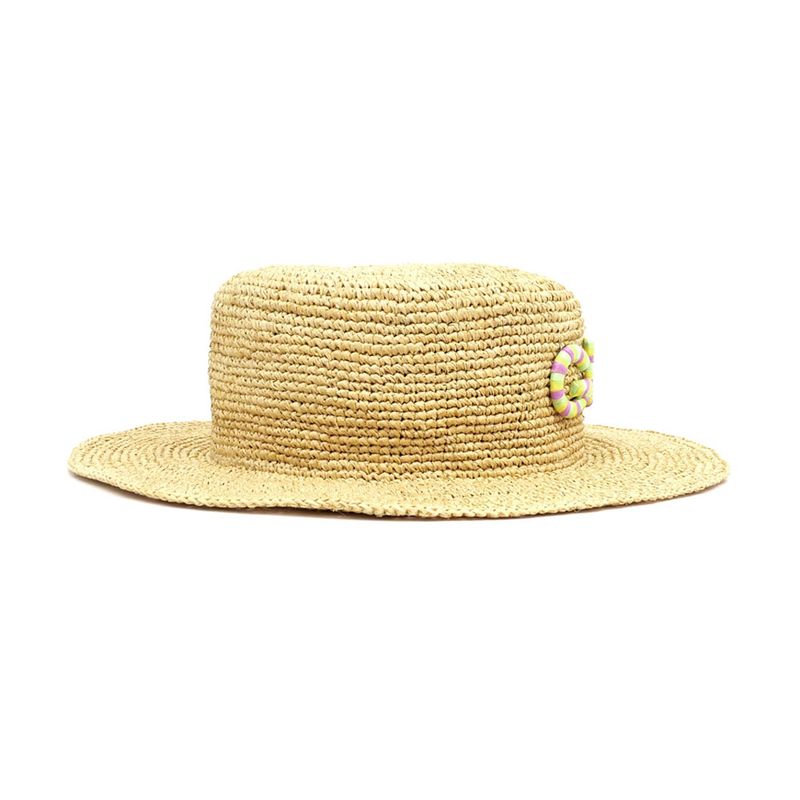 Gucci Straw Hat Straw Hat S Size 56cm (22.05in) Beige Multicolor