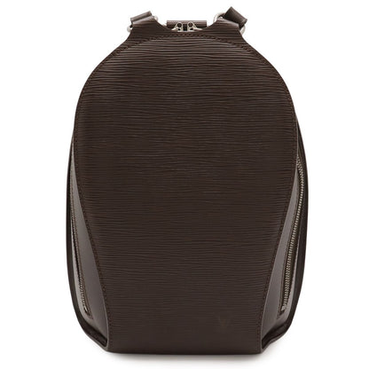 Louis Vuitton Epi Mabillon Backpack Shoulder Bag Leather Mocha Dark Brown