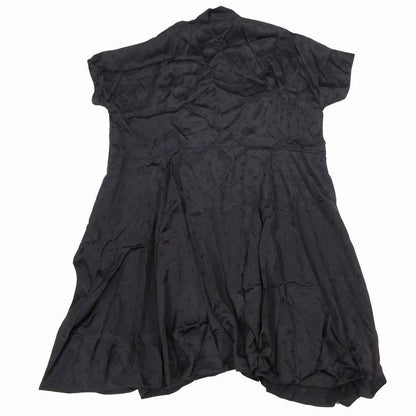 23ss Balenciaga Logo Allover Asymmetrical Shirt Dress Size M 725717 Tn005 Women