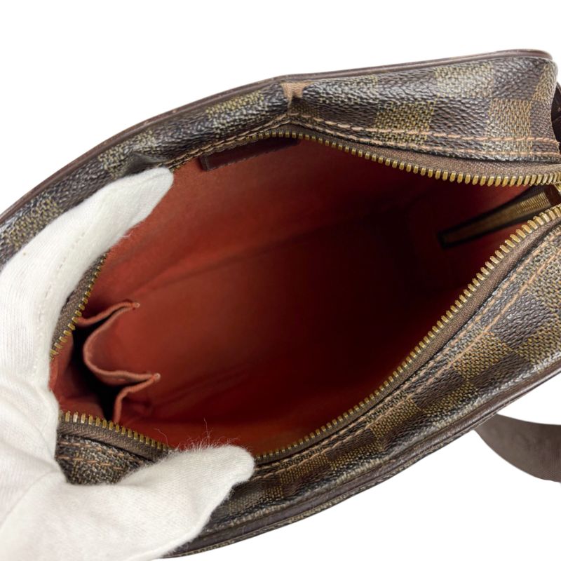 Louis Vuitton Shoulder Bag Olaf PM Damier Leather Ebène Brown Crossbody Bag