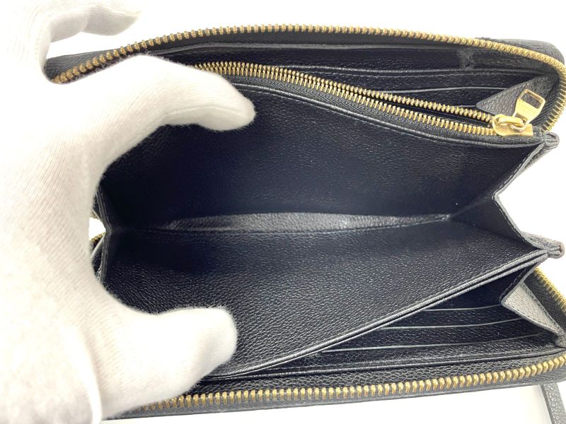 Louis Vuitton Monogram Empreinte Zippy Wallet Round Zip Wallet Long Wallet