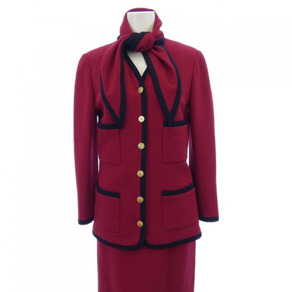 Chanel Vintage Suit Red 34