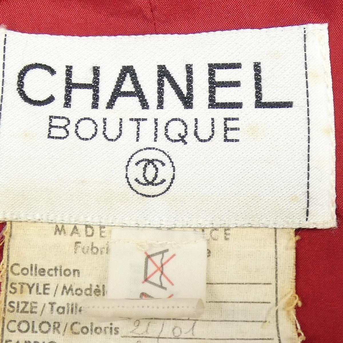 Chanel Vintage Suit Red 34 — view 5