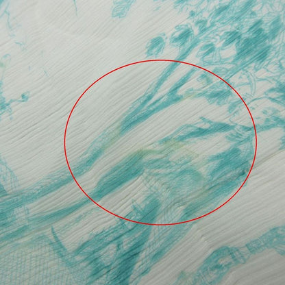 Hermes Shawl Scarf Shawl Silk Muslin Fringe Ivory Light Blue Light Blue Women