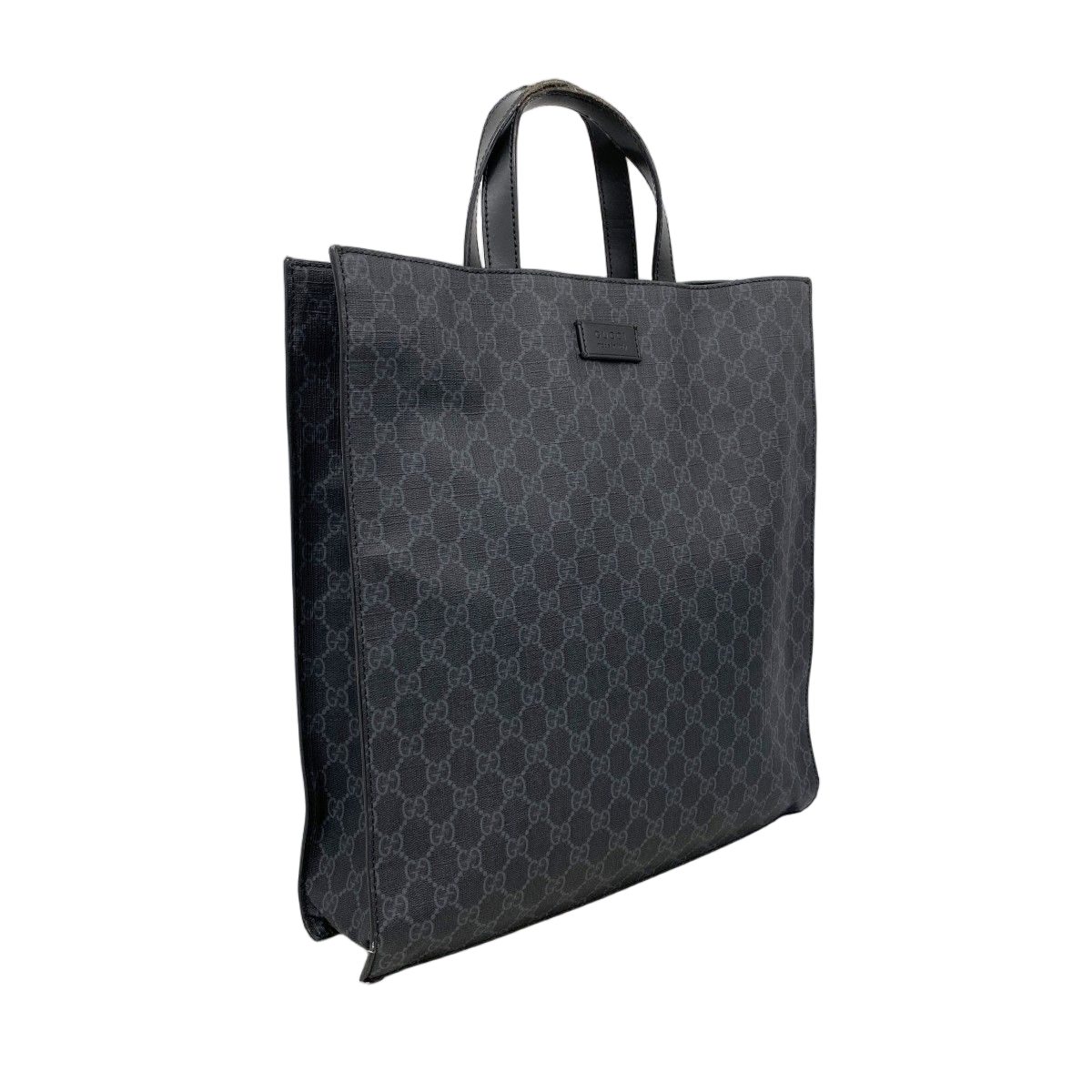Gucci Tote GG Supreme Black Silver — view 2